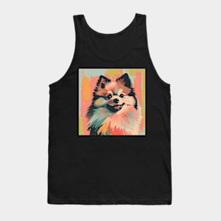 Retro Spitz: Pastel Pup Revival Tank Top